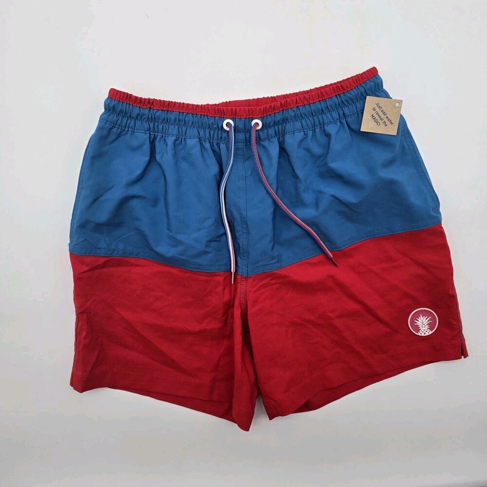 Chubbies Swim Trunks Men Small 5.5 Inch Blue Red 4th July Brief Mesh Liner